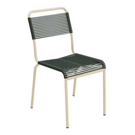 Schaffner Rigi chaise repas Spaghetti – Vert Sapin 66 / Marron Pastel 83