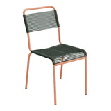 Schaffner Rigi chaise repas Spaghetti – Vert Sapin 66 / Terracotta 84