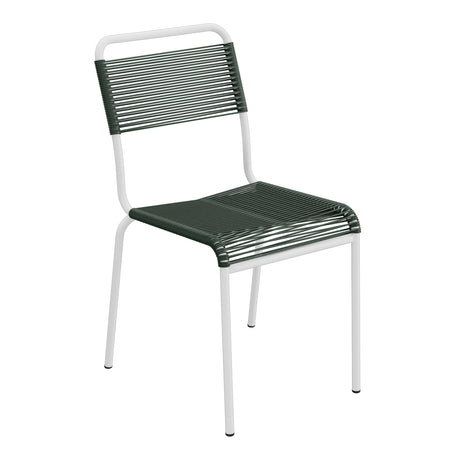 Schaffner Rigi chaise repas Spaghetti – Vert Sapin 66 / Blanc 90
