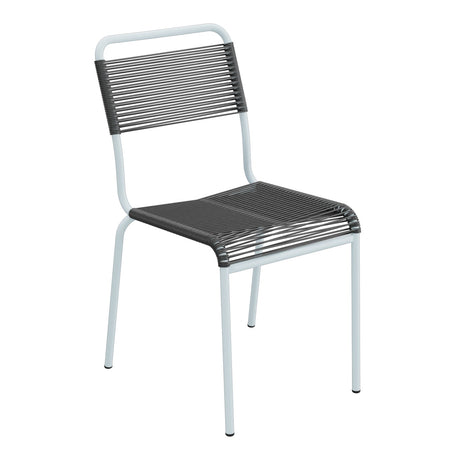 Schaffner Rigi chaise repas Spaghetti – Anthracite 77 / Bleu Pastel 51