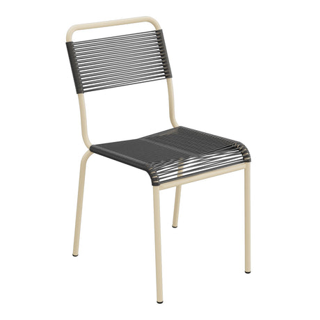 Schaffner Rigi chaise repas Spaghetti – Anthracite 77 / Marron Pastel 83