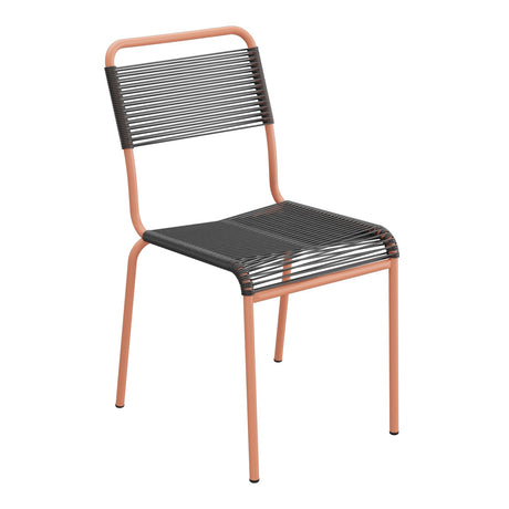Schaffner Rigi chaise repas Spaghetti – Anthracite 77 / Terracotta 84