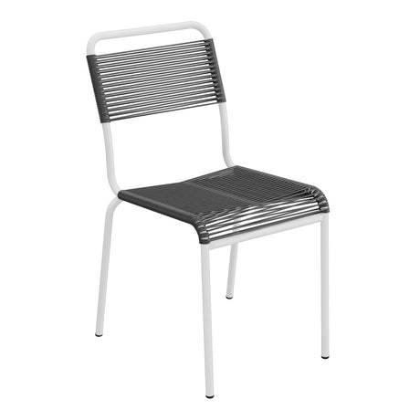 Schaffner Rigi chaise repas Spaghetti – Anthracite 77 / Blanc 90