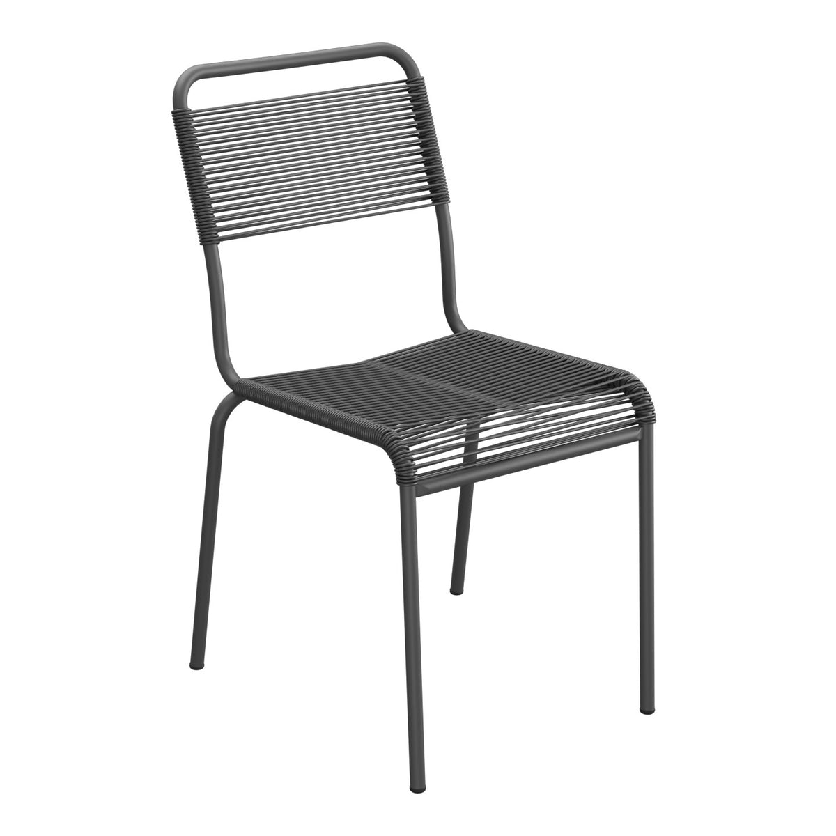 Schaffner Rigi chaise repas Spaghetti – Anthracite 77 / Noir 91