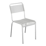 Schaffner Rigi chaise repas Spaghetti – Gris Argent 78 / Galvanisé à chaud 02