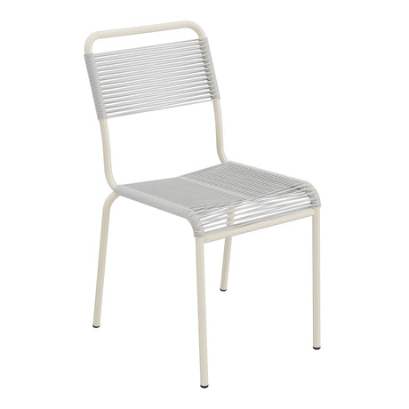 Schaffner Rigi chaise repas Spaghetti – Gris Argent 78 / Sable Pastel 15