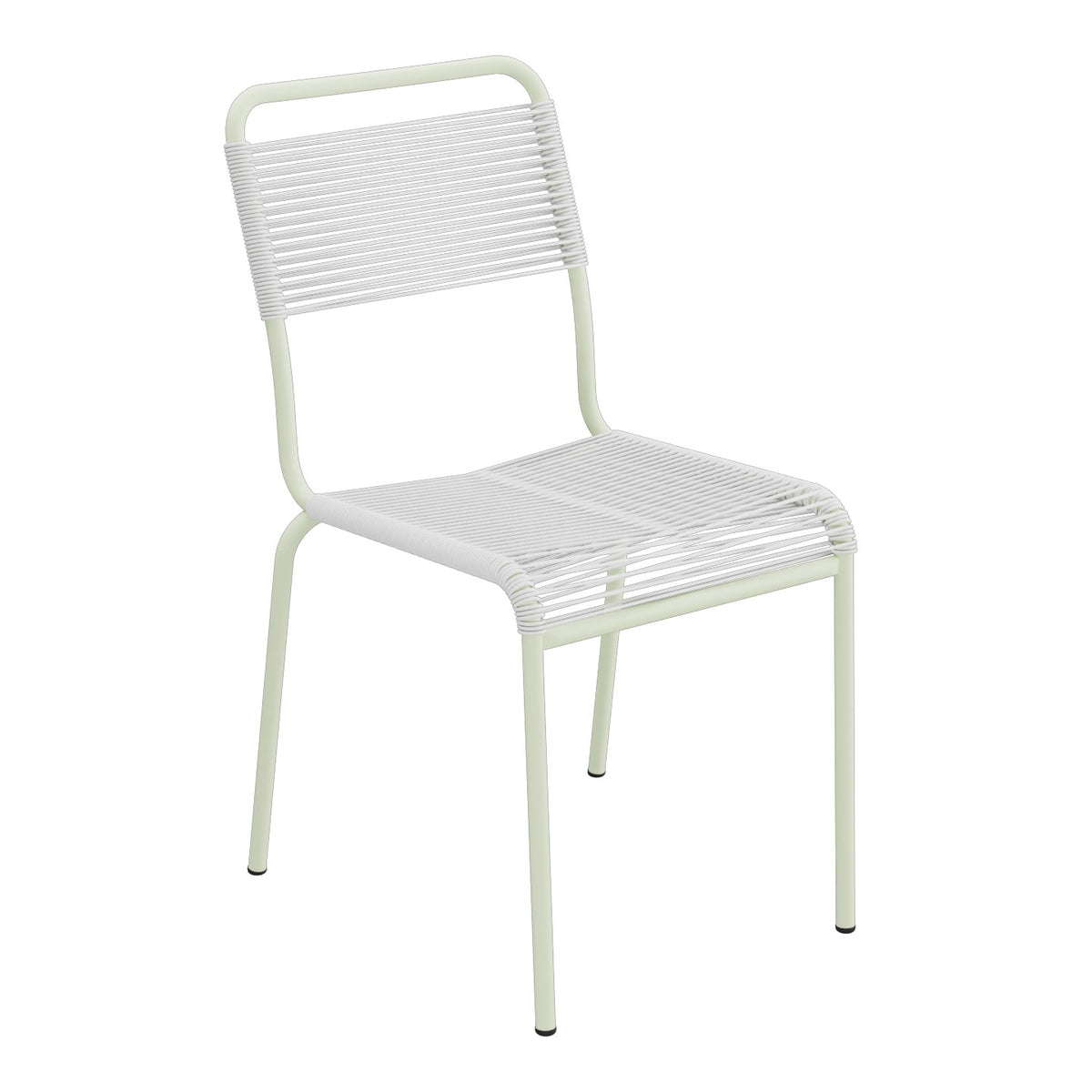 Schaffner Rigi chaise repas Spaghetti – Blanc 90 / Vert Pastel 64