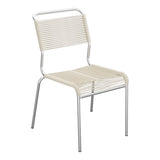 Schaffner Säntis Chaise Spaghetti – Sable Pastel 15 / Galvanisé à chaud 02