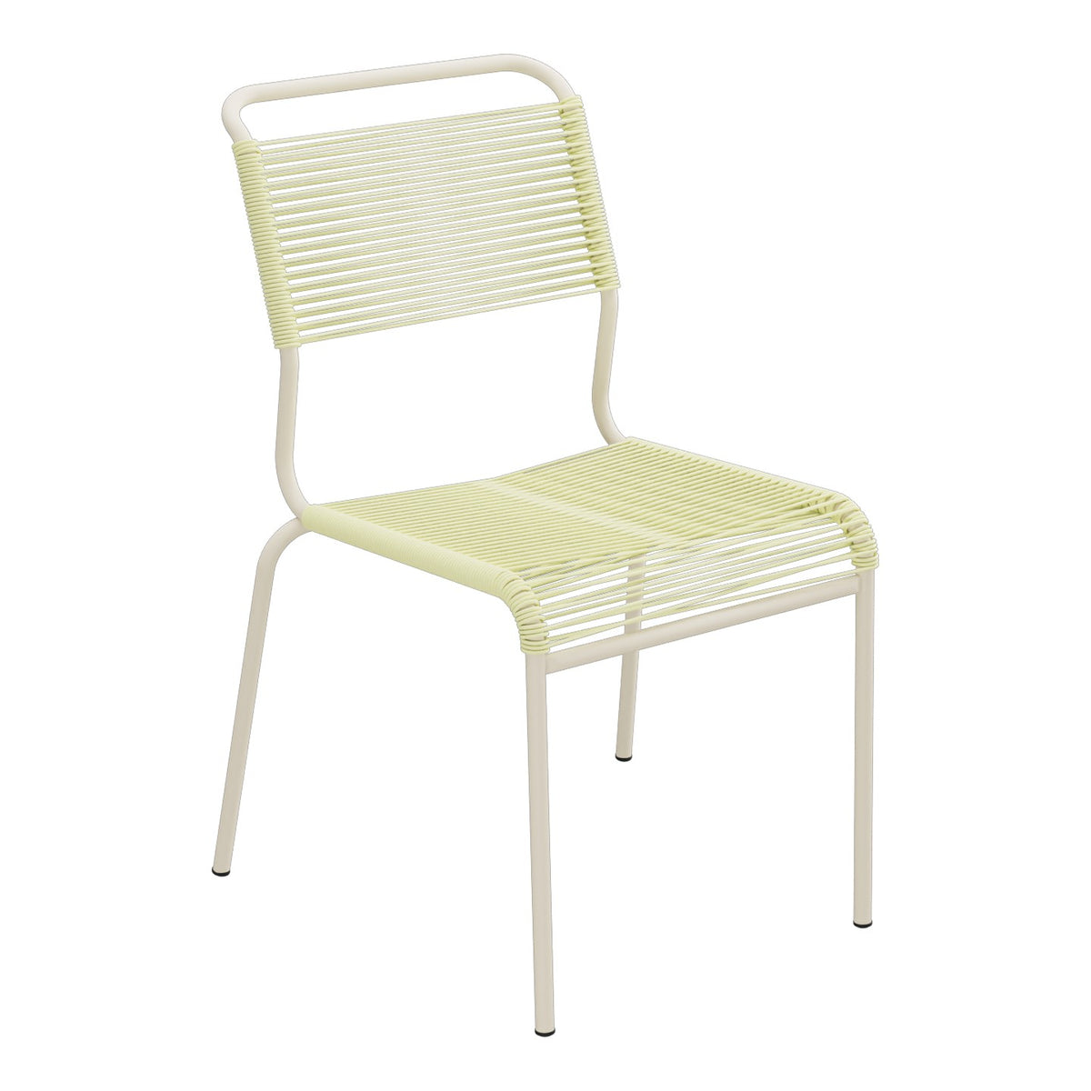 Schaffner Säntis Chaise Spaghetti – Jaune Buis 18 / Sable Pastel 15