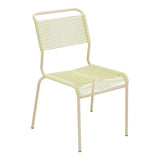 Schaffner Säntis Chaise Spaghetti – Jaune Buis 18 / Marron Pastel 83