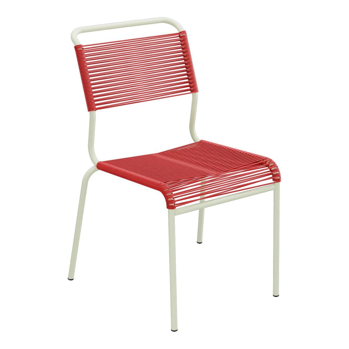 Schaffner Säntis Chaise Spaghetti – Rouge 30 / Vert Pastel 64