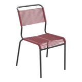 Schaffner Säntis Chaise Spaghetti – Bordeaux 38 / Anthracite 77