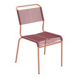 Schaffner Säntis Chaise Spaghetti – Bordeaux 38 / Terracotta 84