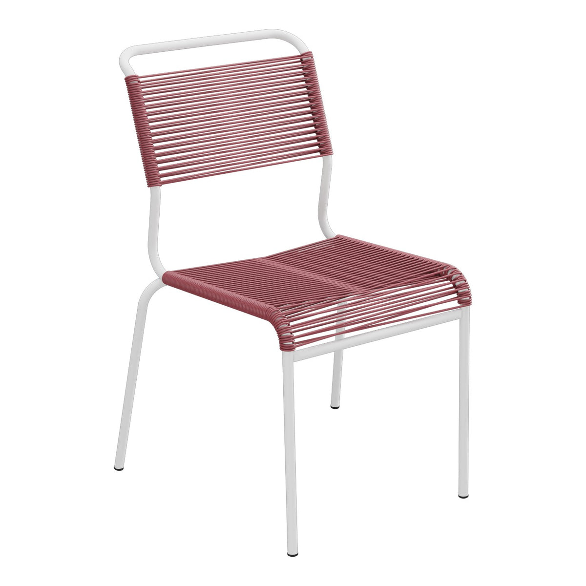 Schaffner Säntis Chaise Spaghetti – Bordeaux 38 / Blanc 90