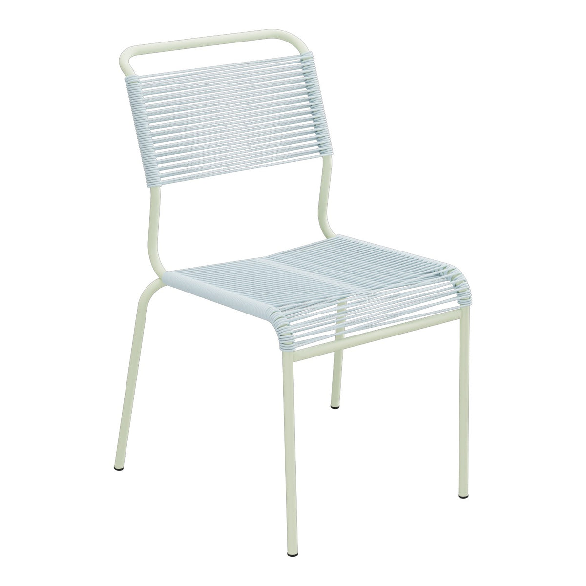 Schaffner Säntis Chaise Spaghetti – Bleu Pastel 51 / Vert Pastel 64