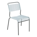 Schaffner Säntis Chaise Spaghetti – Bleu Pastel 51 / Graphite 73