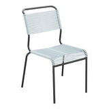Schaffner Säntis Chaise Spaghetti – Bleu Pastel 51 / Anthracite 77
