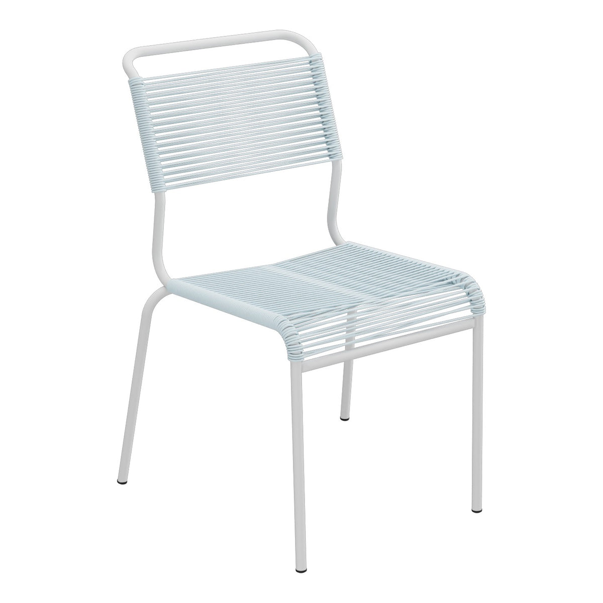 Schaffner Säntis Chaise Spaghetti – Bleu Pastel 51 / Gris Argent 78