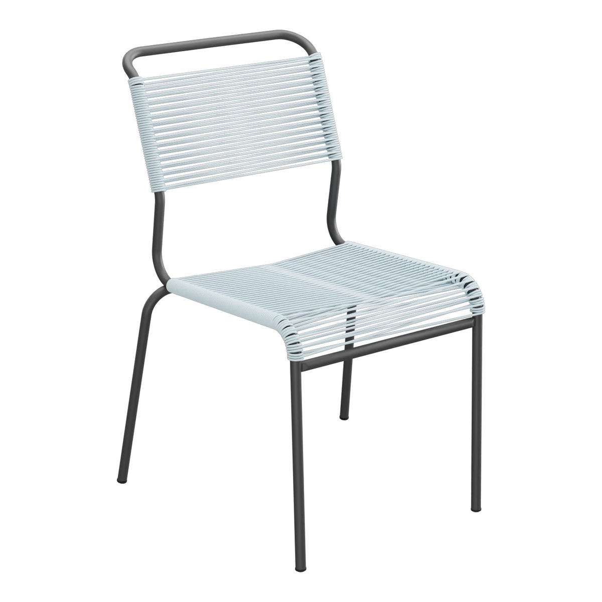 Schaffner Säntis Chaise Spaghetti – Bleu Pastel 51 / Noir 91