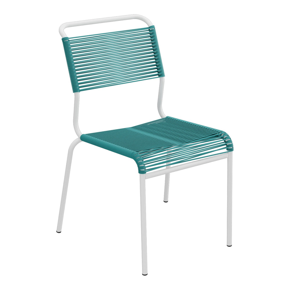 Schaffner Säntis Chaise Spaghetti – Bleu Kali 56 / Blanc 90