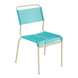 Schaffner Säntis Chaise Spaghetti – Turquoise 58 / Marron Pastel 83