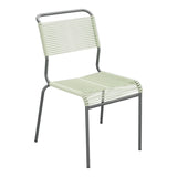 Schaffner Säntis Chaise Spaghetti – Vert Pastel 64 / Graphite 73