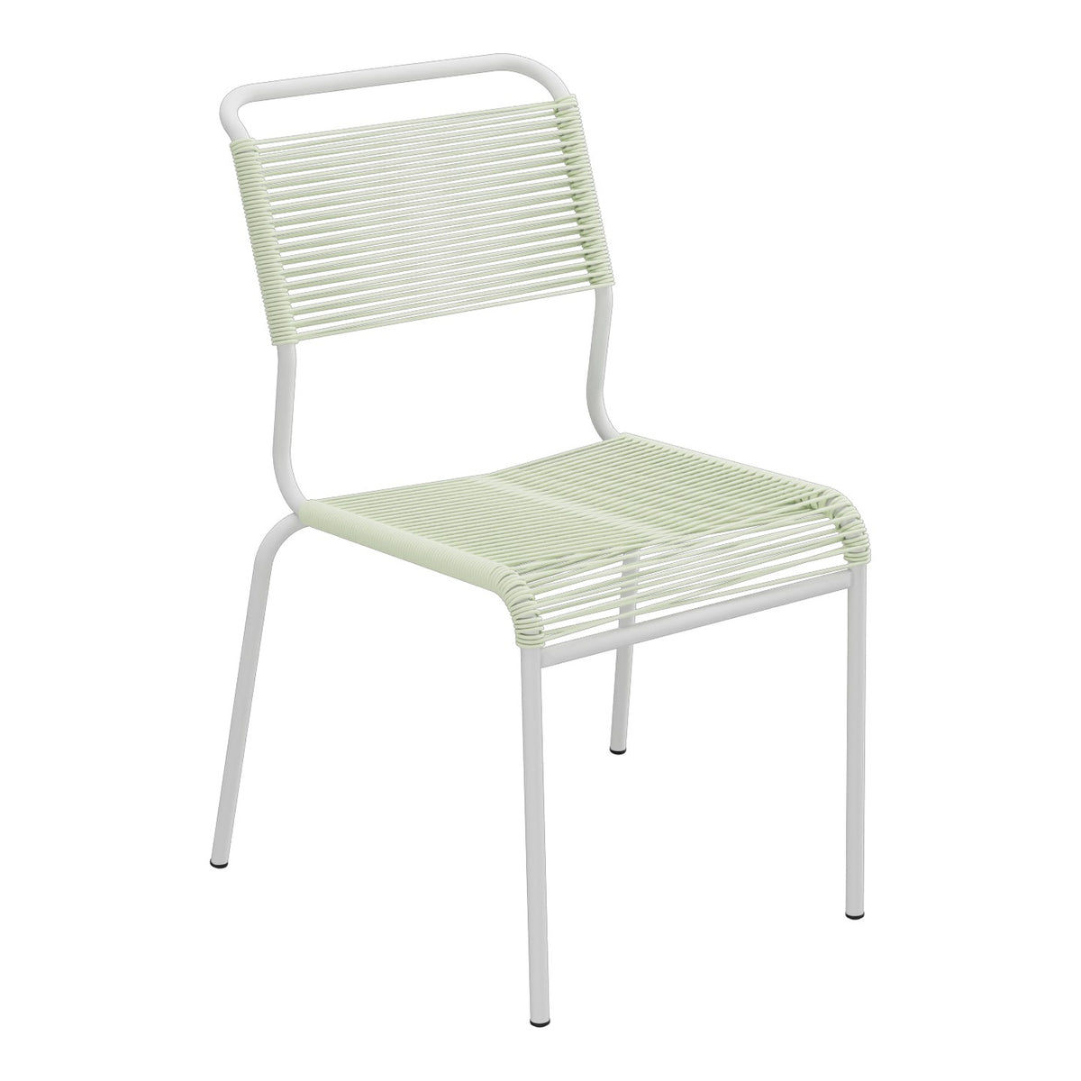 Schaffner Säntis Chaise Spaghetti – Vert Pastel 64 / Gris Argent 78