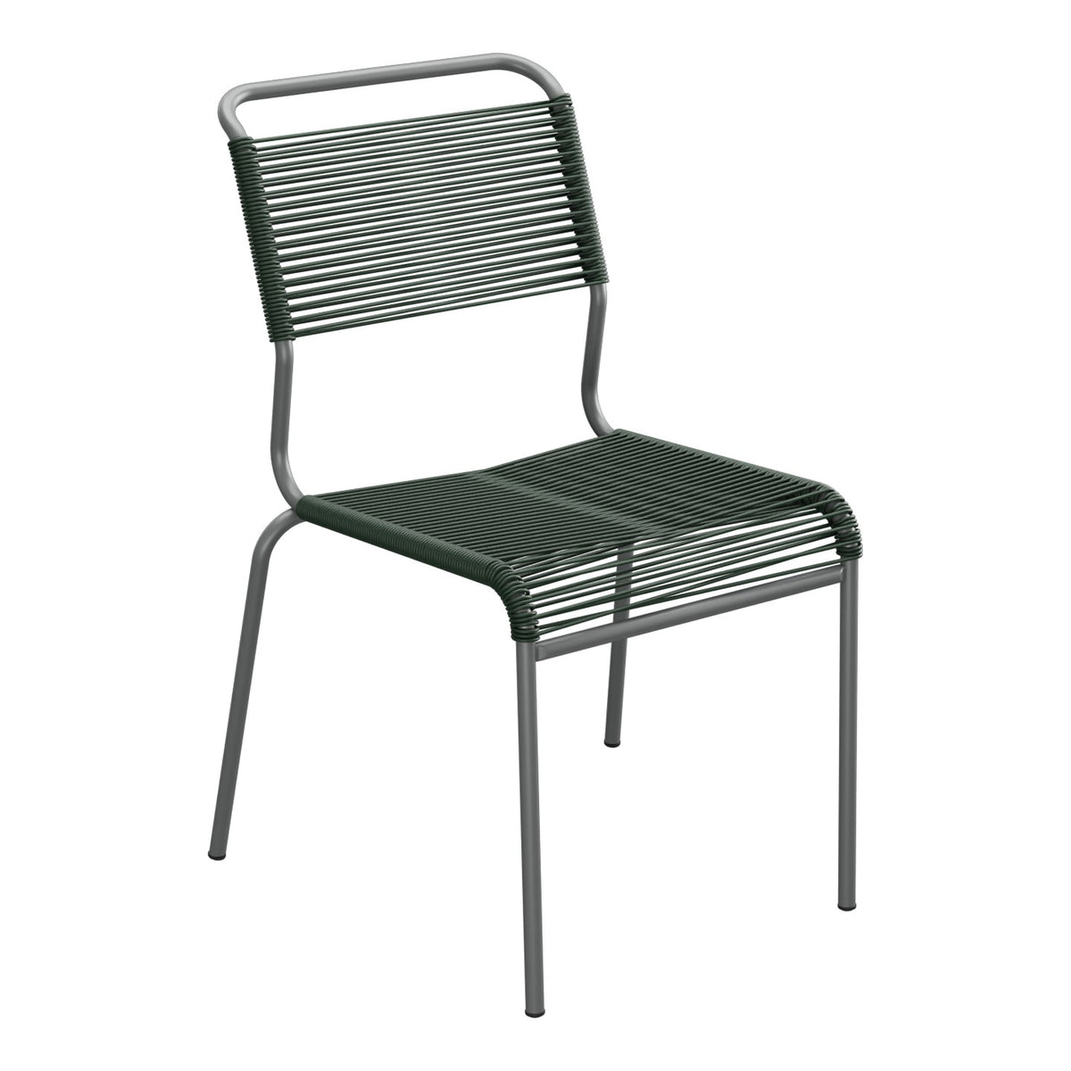 Schaffner Säntis Chaise Spaghetti – Vert Sapin 66 / Graphite 73