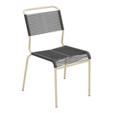 Schaffner Säntis Chaise Spaghetti – Anthracite 77 / Marron Pastel 83