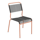 Schaffner Säntis Chaise Spaghetti – Anthracite 77 / Terracotta 84