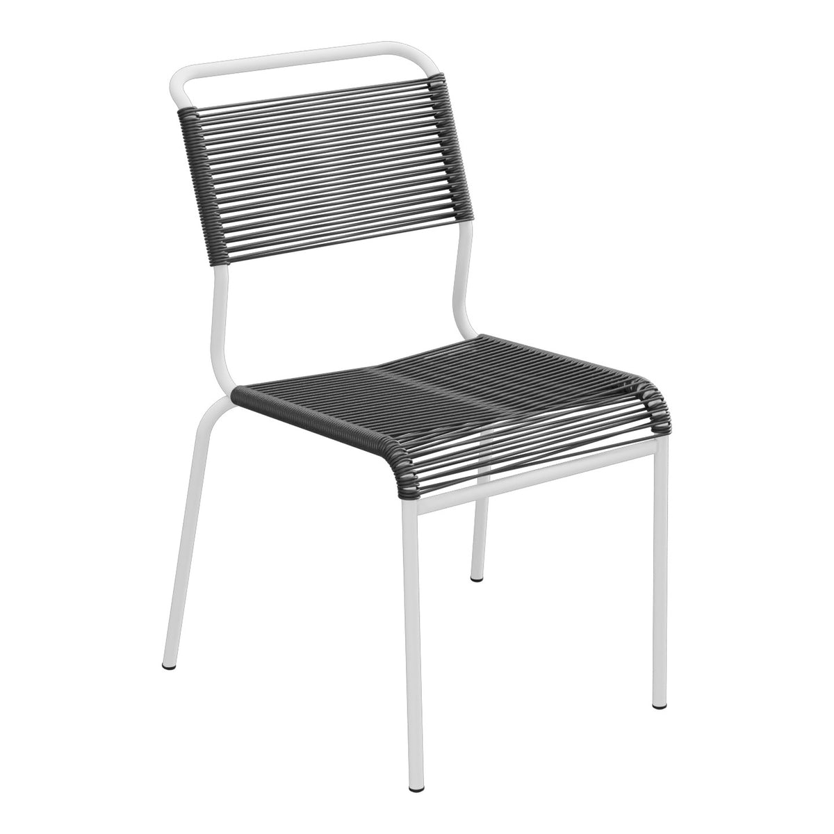 Schaffner Säntis Chaise Spaghetti – Anthracite 77 / Blanc 90