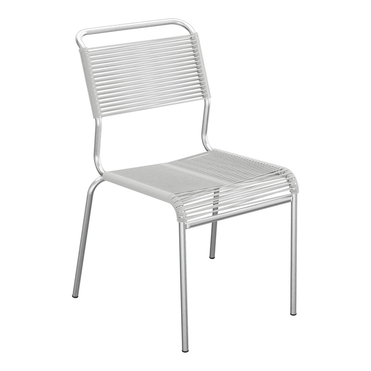 Schaffner Säntis Chaise Spaghetti – Gris Argent 78 / Galvanisé à chaud 02