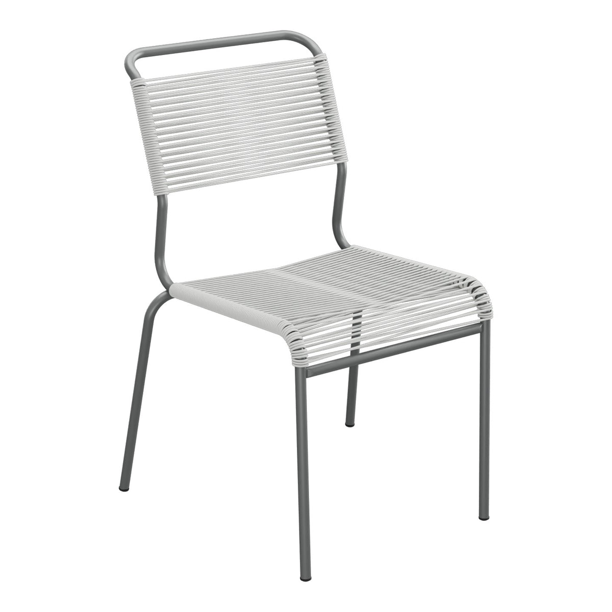 Schaffner Säntis Chaise Spaghetti – Gris Argent 78 / Graphite 73