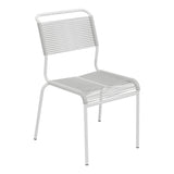 Schaffner Säntis Chaise Spaghetti – Gris Argent 78 / Blanc 90