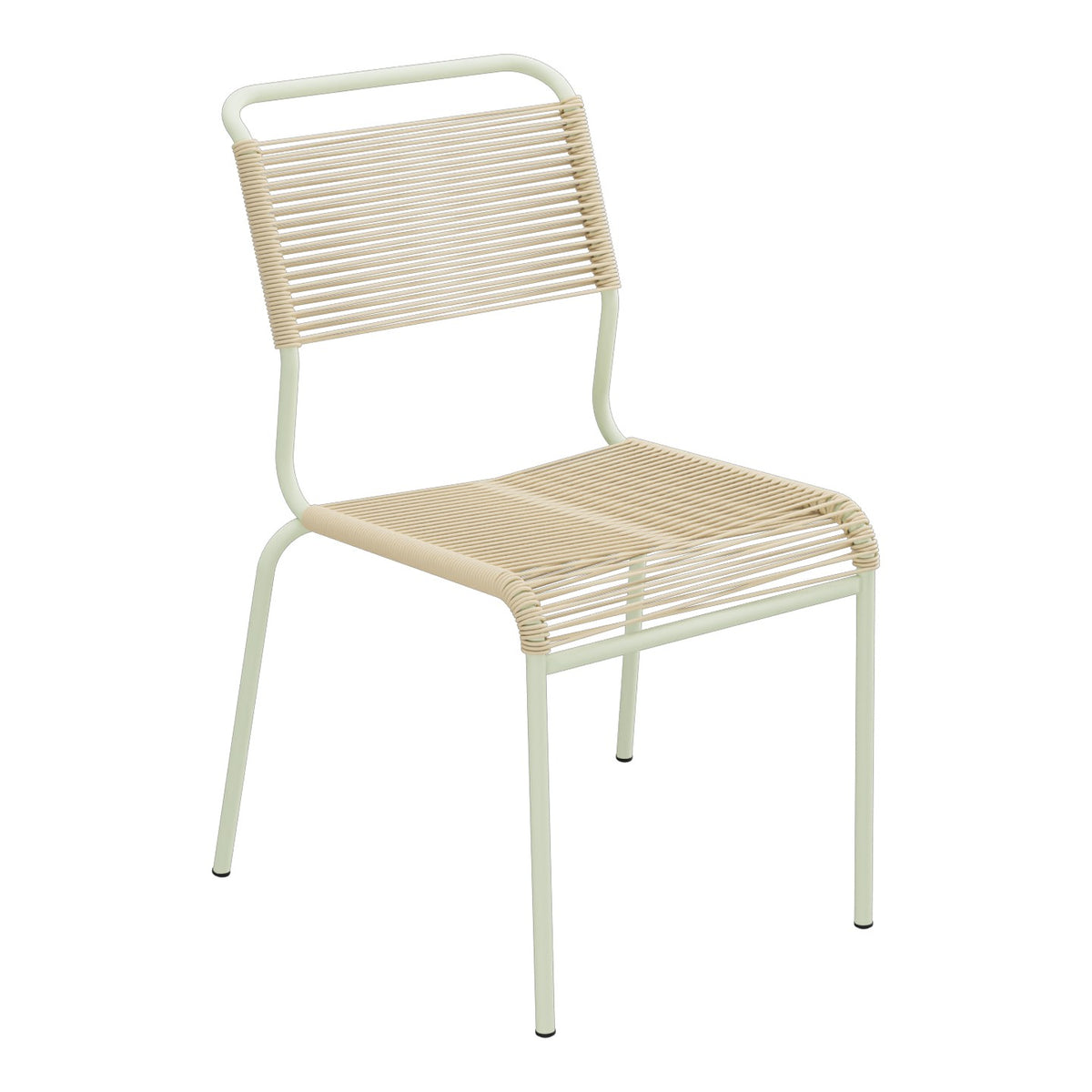 Schaffner Säntis Chaise Spaghetti – Marron Pastel 83 / Vert Pastel 64