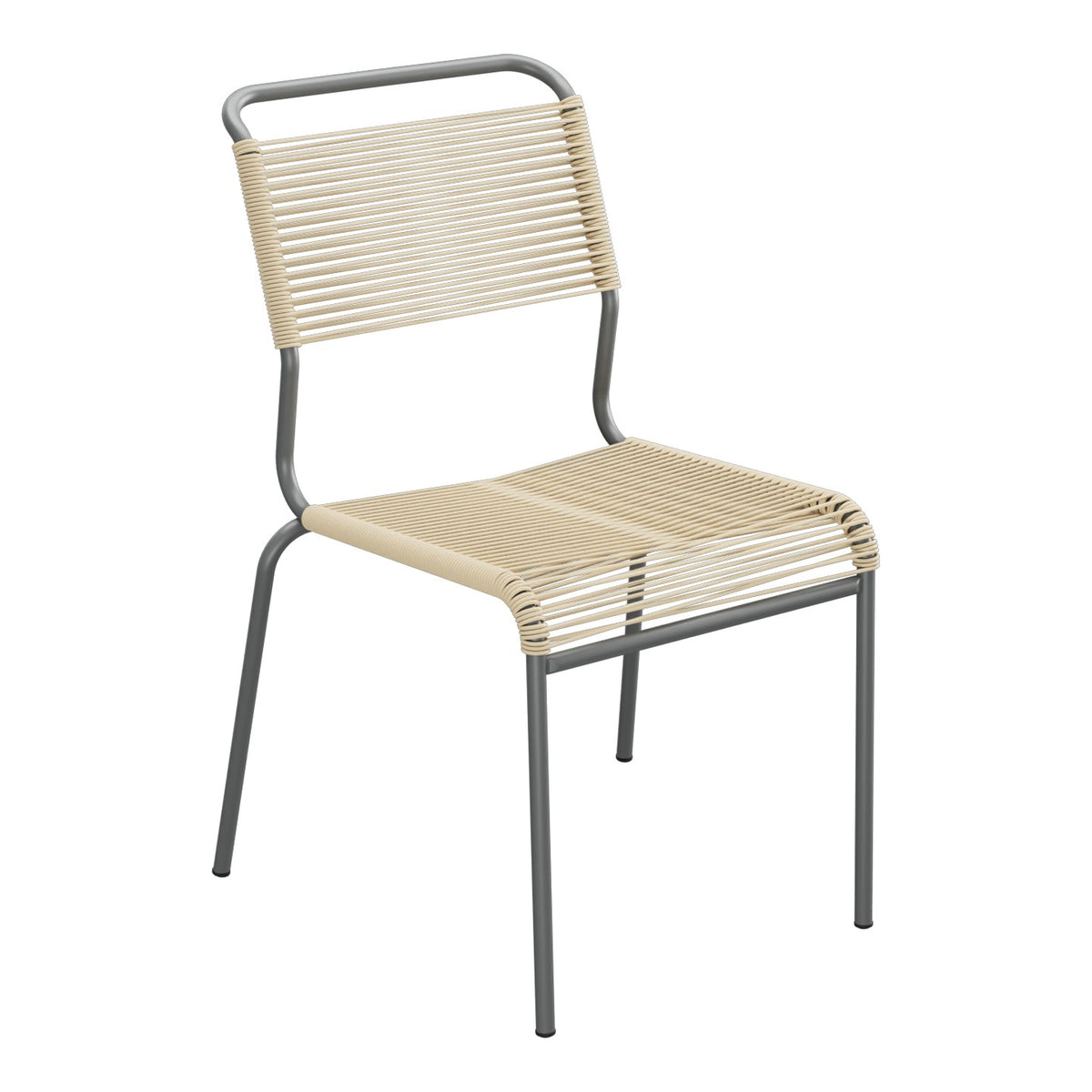 Schaffner Säntis Chaise Spaghetti – Marron Pastel 83 / Graphite 73