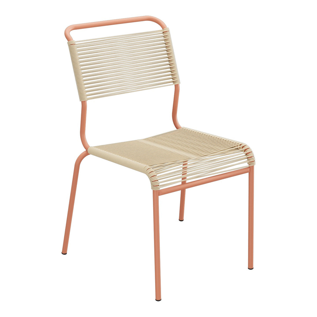 Schaffner Säntis Chaise Spaghetti – Marron Pastel 83 / Terracotta 84