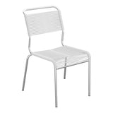Schaffner Säntis Chaise Spaghetti – Blanc 90 / Galvanisé à chaud 02