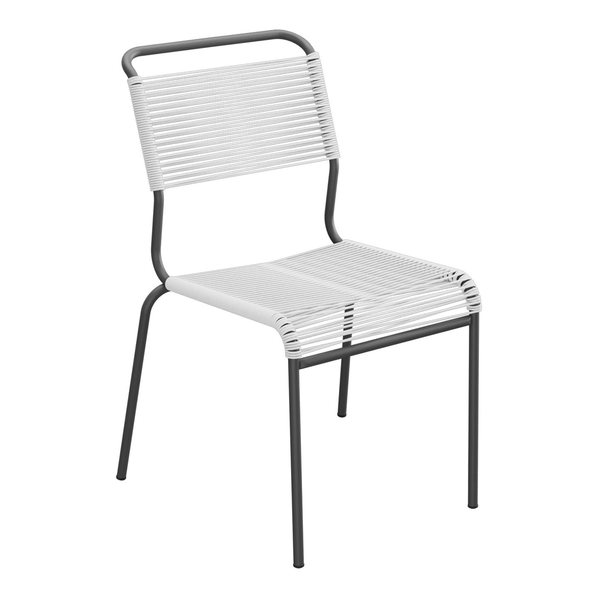 Schaffner Säntis Chaise Spaghetti – Blanc 90 / Noir 91