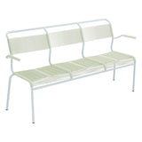 Schaffner Säntis Banc Spaghetti 3 places avec accoudoirs – Vert Pastel 64 / Bleu Pastel 51