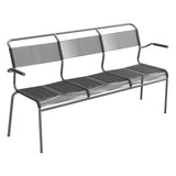 Schaffner Säntis Banc Spaghetti 3 places avec accoudoirs – Anthracite 77 / Graphite 73
