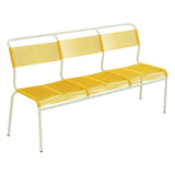 Schaffner Säntis Banc Spaghetti 3 places sans accoudoirs – Jaune 11 / Vert Pastel 64