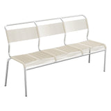 Schaffner Säntis Banc Spaghetti 3 places sans accoudoirs – Sable Pastel 15 / Galvanisé à chaud 02