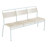 Schaffner Säntis Banc Spaghetti 3 places sans accoudoirs – Sable Pastel 15 / Bleu Pastel 51