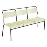 Schaffner Säntis Banc Spaghetti 3 places sans accoudoirs – Jaune Buis 18 / Anthracite 77
