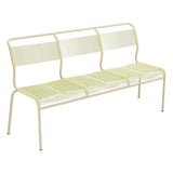 Schaffner Säntis Banc Spaghetti 3 places sans accoudoirs – Jaune Buis 18 / Marron Pastel 83