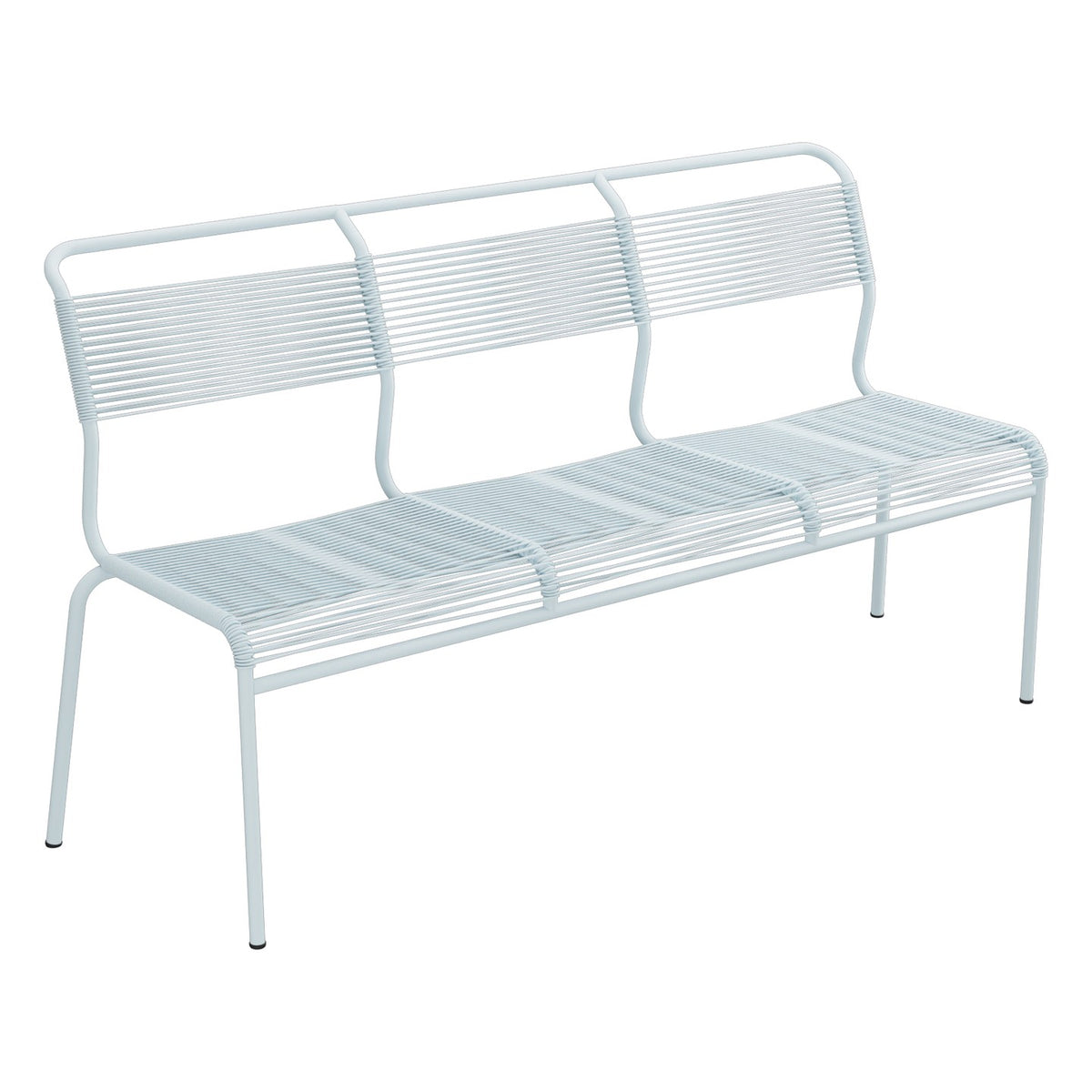 Schaffner Säntis Banc Spaghetti 3 places sans accoudoirs – Bleu Pastel 51 / Bleu Pastel 51