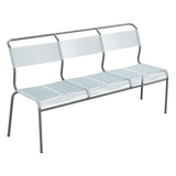 Schaffner Säntis Banc Spaghetti 3 places sans accoudoirs – Bleu Pastel 51 / Graphite 73