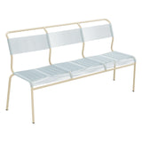 Schaffner Säntis Banc Spaghetti 3 places sans accoudoirs – Bleu Pastel 51 / Marron Pastel 83