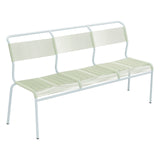 Schaffner Säntis Banc Spaghetti 3 places sans accoudoirs – Vert Pastel 64 / Bleu Pastel 51